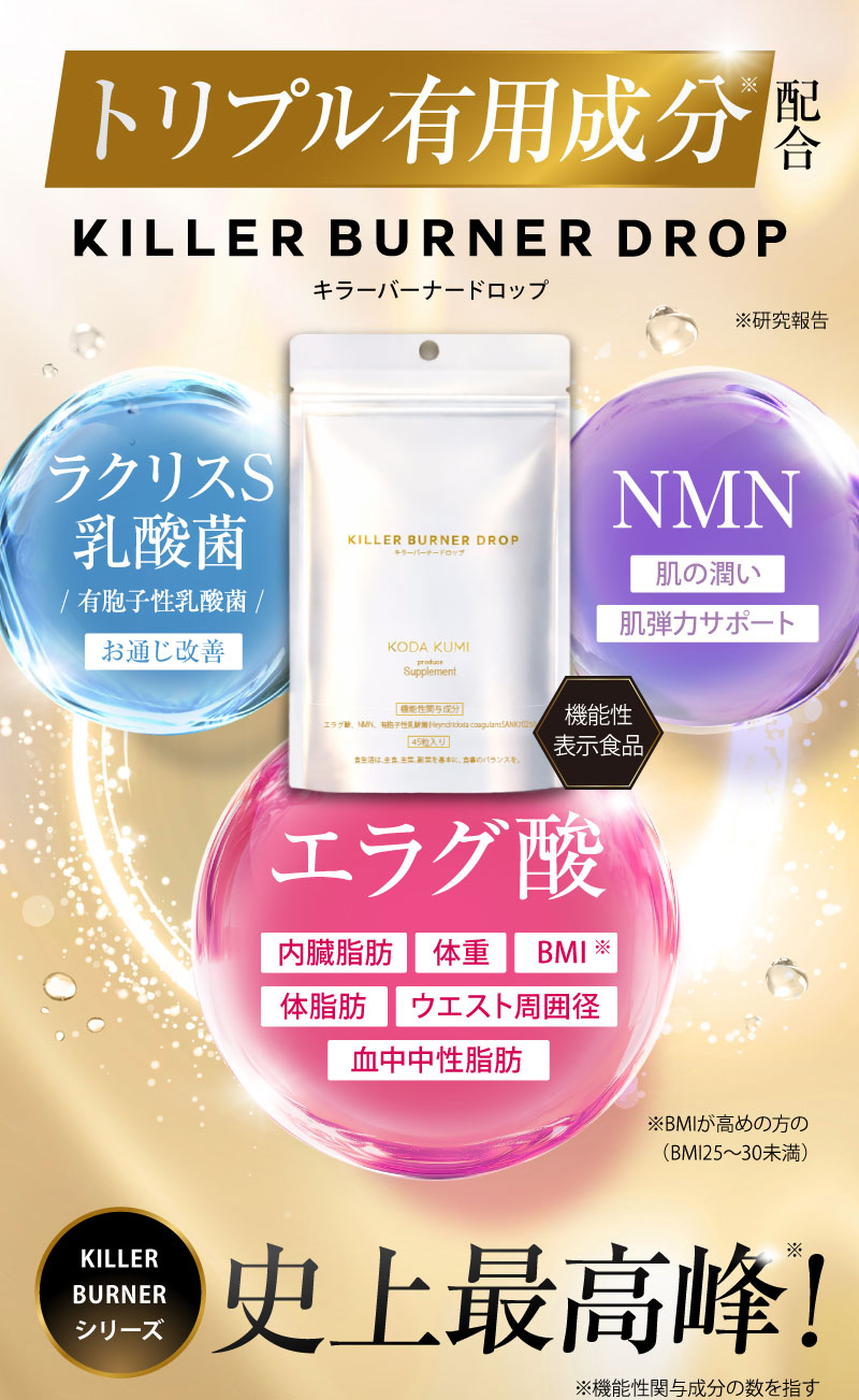 トリプル有用成分配合